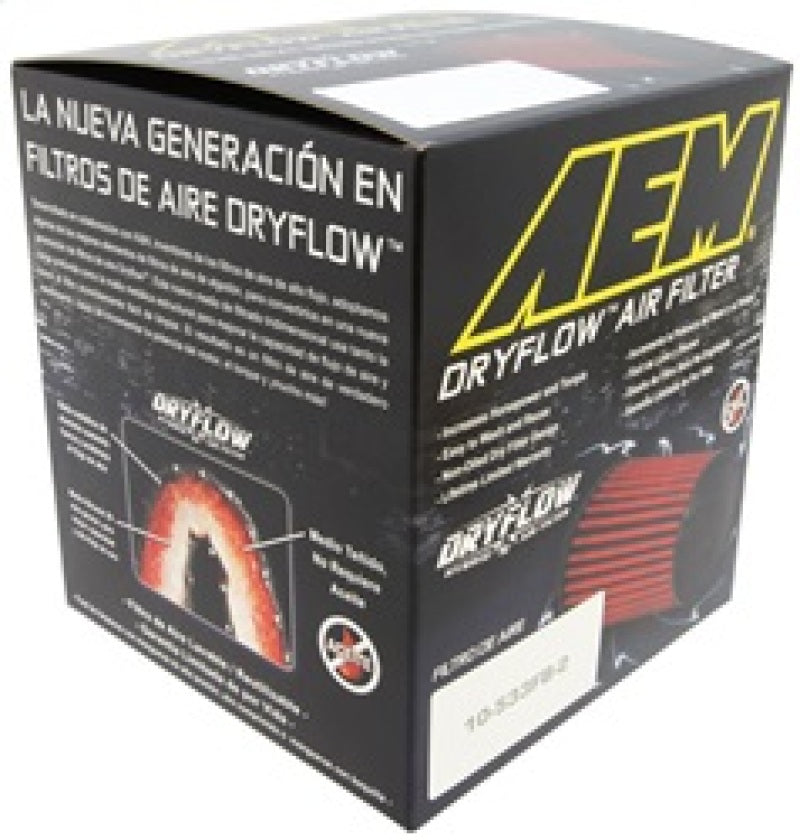 AEM Dryflow 3in. X 5in. Round Tapered Air Filter