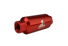 Load image into Gallery viewer, Aeromotive In-Line Filter - AN-10 size - 40 Micron SS Element - Red Anodize Finish